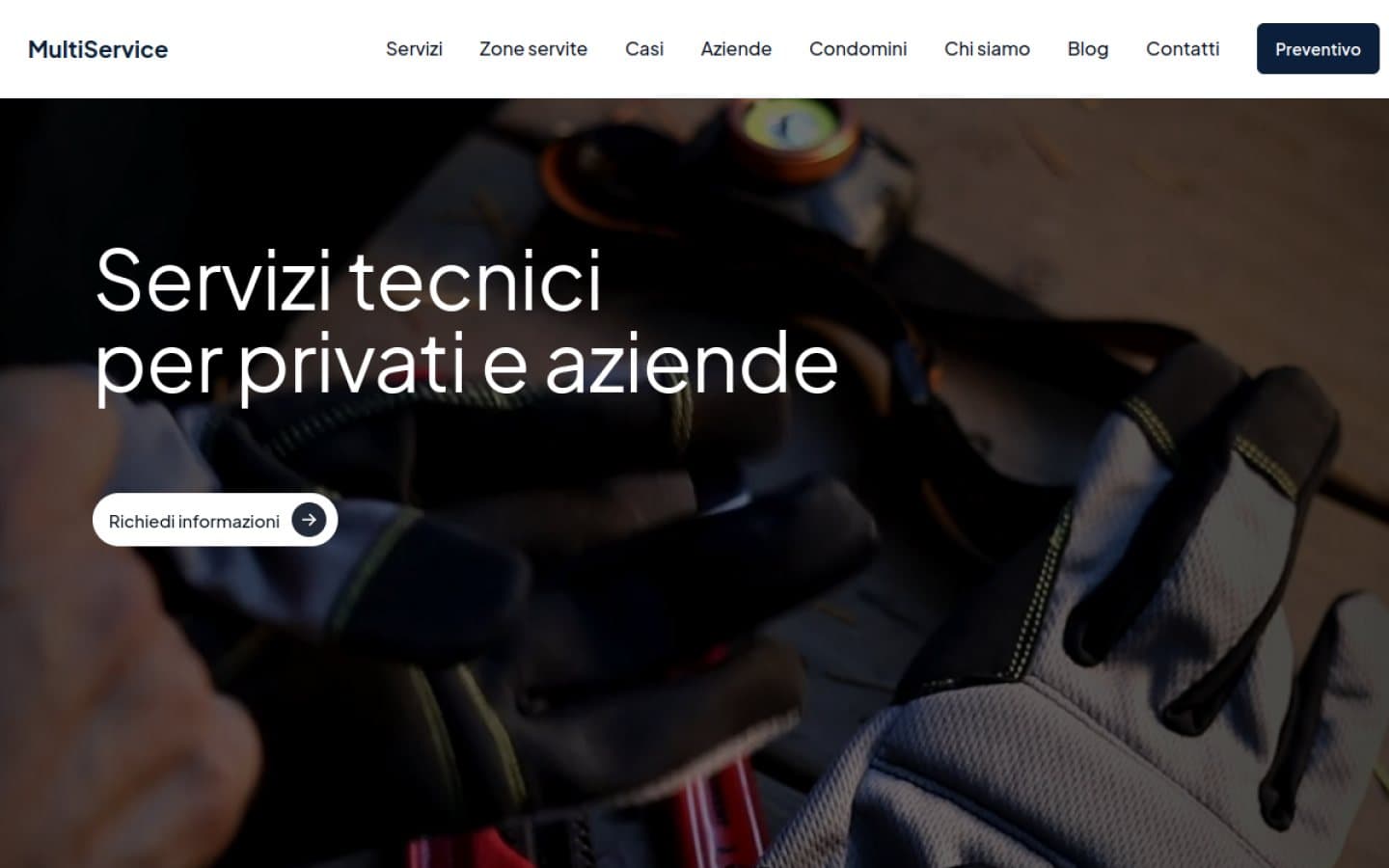 Anteprima del sito MultiService