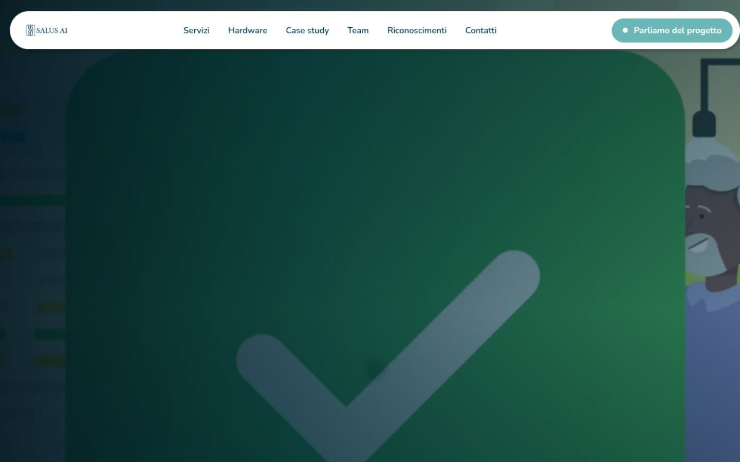 Anteprima del sito Salus AI